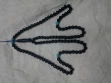 Lapis prayer mala beads