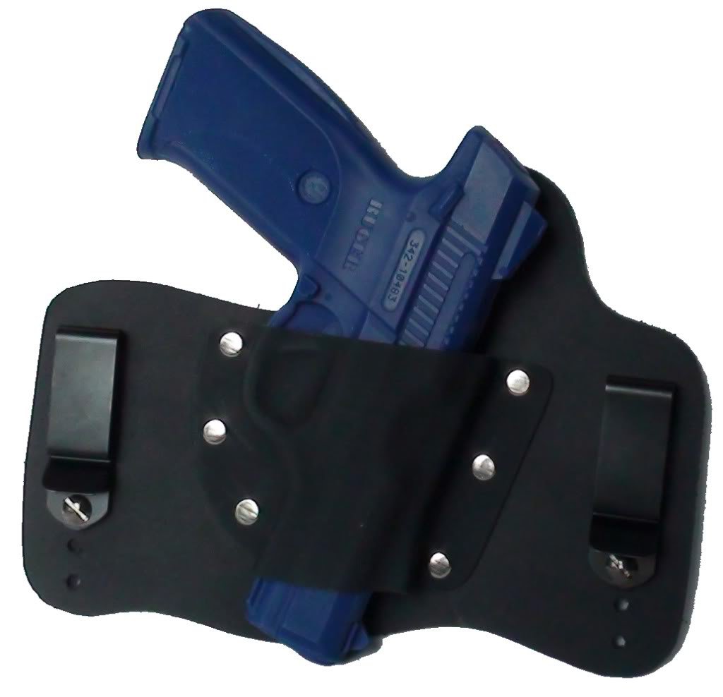 FoxX Leather & Kydex IWB Holster Ruger SR40c & Full Size SR40 Hybrid RH