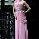 Sweet Pink Silk Evening Dress Prom Dress Ladies With Crystal 30537#