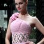 Sweet Pink Silk Evening Dress Prom Dress Ladies With Crystal 30537#