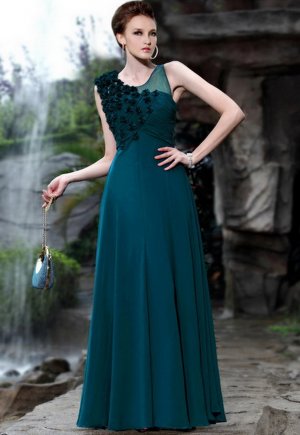 New Designer Appliques Sexy Long Evening Dress Prom Dress