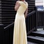 Yellow Princess Royal Evening Dress Prom Dress With Appliques