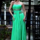 Green Royal Sweet Heart A-line Evening Dress Evening Wear Prom Dress With Crystal