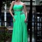 Green Royal Sweet Heart A-line Evening Dress Evening Wear Prom Dress With Crystal