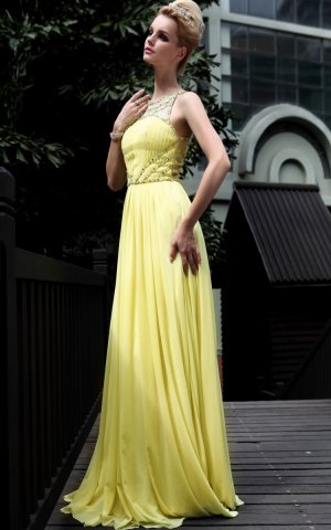 Princess Beaded Chiffon Long Beach Evening Dress Prom Dress Women