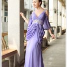 Sweetheart Belted Evening Gown Prom Dress Party Dress in Purple Tone