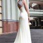 A-line Blackless Evening Dress Wedding Dress Prom Dress With Sequined