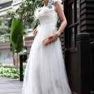 Princess Romantic One-shoulder Long Evening Dress Prom Dress Wedding Dress 30556