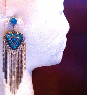 Pretty Blue stones with Mixed Metals