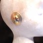 Vintage-Inspired Gold Beret Earrings