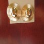 Vintage-Inspired Gold Beret Earrings