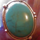 Oval Aqua Cocktail Ring