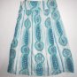 BCBGIRLS Boho Metallic Weave Aqua Long Skirt (Size 10)