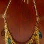 Multi Statement Necklace with Matching Earrings.