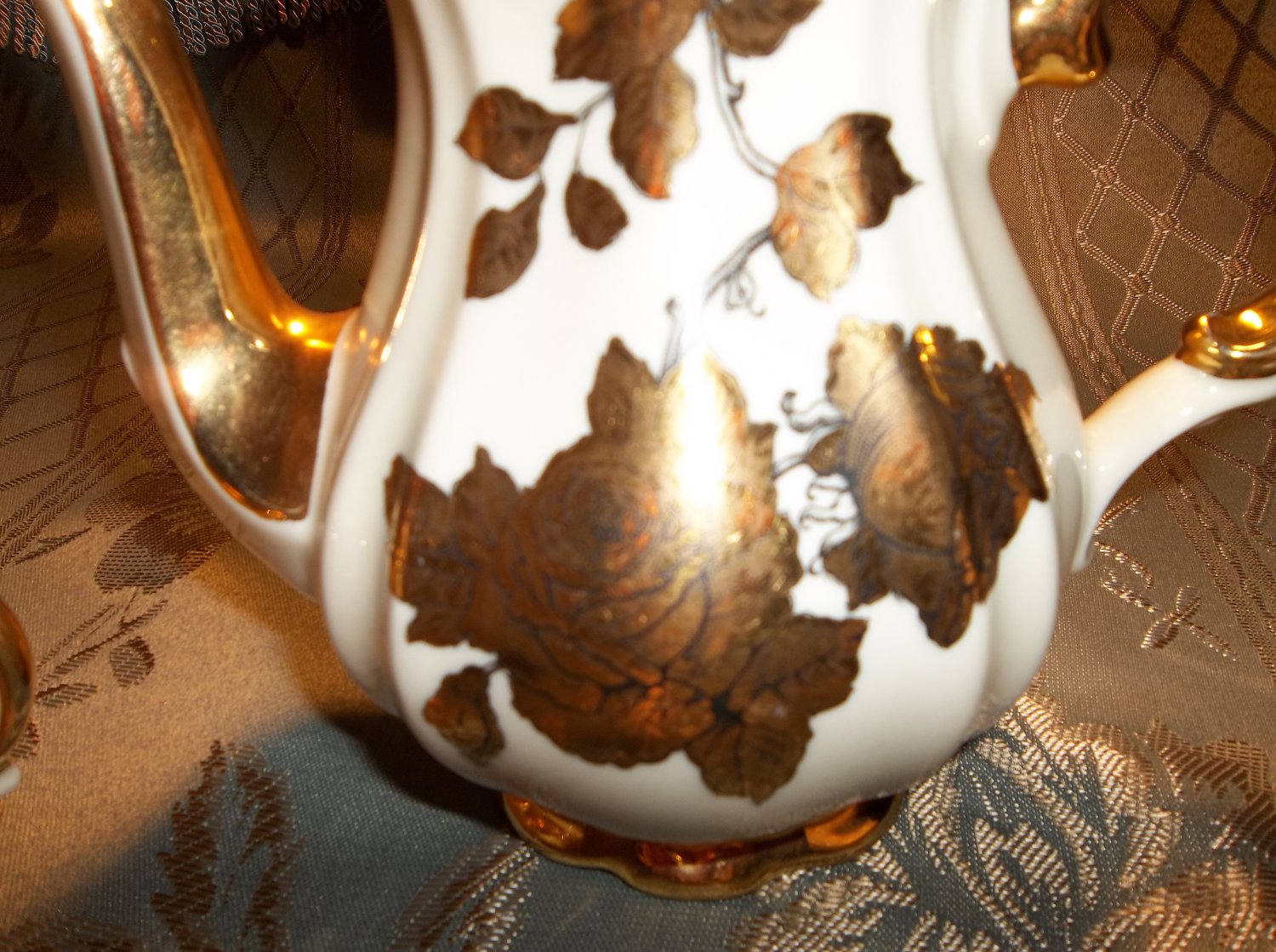 Bareuther bavarian antique vintage gold on porcelain tea set