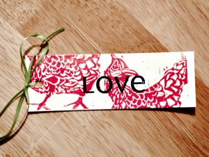 Love Chicken Bookmark