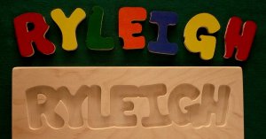 Custom Wooden (wood) name Puzzle - Any Name