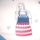HEART OF AMERICA Stars and Stripes Apron Fabric Craft Panel
