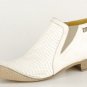 SEBASTIANO MIGLIORE ANKLE BOOTS 2007 COLLECTION HAND MADE WHITE 44/11