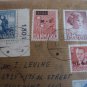 FANTASTIC DENMARK REGISTERED R COVER ODENSE VERY FRANKING TO USA 1956