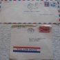 2 OLD US COVER UPRATED AIR MAIL USA LOT