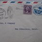 2 OLD US COVER UPRATED AIR MAIL USA LOT