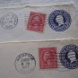 2 US COVER 1937 UPRATED ST TO GERMANY HOUSTON MEMPHIS