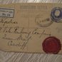 GB UK ENGLAND COVER REGISTERED WAX SEAL LOMABARD STREET