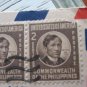 old philippines cover block stamp to usa
