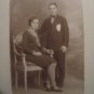UNIQUE ANTIQUE PHOTO RPPC LOVERS HANDSOME MEN WITH GIRL