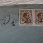 DENMARK VINTAGE COVER PRIVAT KOVENHAVN LOGO PAIR STAMP