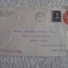 us cover uprated 1903 to south america via southampton