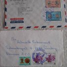 2 COSTA RICA TO GERMANY USA AIRMAIL LOT