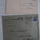 2 BELGIUM WWI GERMANY OVERPRINT COVER 1918 DR