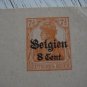 2 BELGIUM WWI GERMANY OVERPRINT COVER 1918 DR