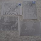 4 CHESS HISTORY CARD DIFFERENTS lot-E