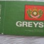 NEW ZEALAND GREYS TOBACCO LABEL BOX 1978 UNUSED!