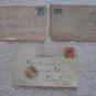 3 NETHERLANDS 1900'S CARD , FRONT COVER TO USA SWISS