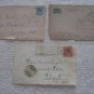 3 NETHERLANDS 1900'S CARD , FRONT COVER TO USA SWISS