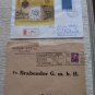 2 HUNGARY REG R COVER BLOCK SLOGAN  TO GERMANY
