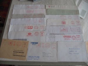 14 METER SLOGAN CANCEL COVER GERMANY LOT #1