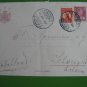 2 ROMANIA  COVER PTT CARD TO GERMANY UPRATED MIX