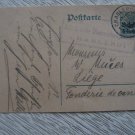 2 BELGIUM CHARLEROI GERMANY CARD FELDPOST MILITARY