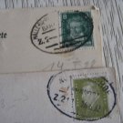2 BAHNPOST ERLANGEN HALLE GERMANY CARD USA