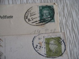 2 BAHNPOST ERLANGEN HALLE GERMANY CARD USA