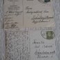 2 BAHNPOST ERLANGEN HALLE GERMANY CARD USA
