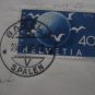 SWITZERLAND COVER SPALEN 1949 UPU STAMP