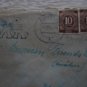 GERMANY 1940'S COVER WITH ELEPHANT MACHINE CANCEL +4 STAMPS