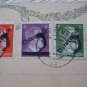 AUSTRIA 1945 ? CARD WITH 4 OVERPRINT STAMP IN SERIE DR