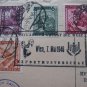 AUSTRIA 1946 CENSORED CANCEL CIVIL 6 STAMP WITH SPECIAL POSTMARK SLOGAN !!!